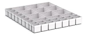 33 Compartment Box Kit 100+mm High x 650W x750D drawer Bott Cubio Tool Storage Drawer Units 650 mm wide 750 deep 43020764 